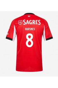 Benfica Fredrik Aursnes #8 Fotballdrakt Hjemme Klær 2025-26 Korte ermer